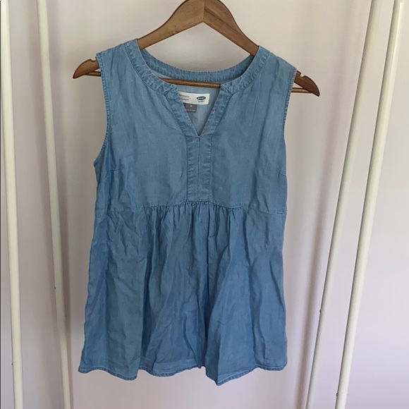 Old Navy Denim Baby Doll Shirt - Picture 1 of 3